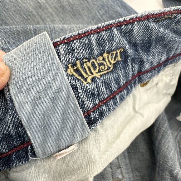 American Eagle Jeans Womens 8 (30x31 ACTUAL) Hipster Bootcut Distressed VINTAGE - Picture 8 of 11